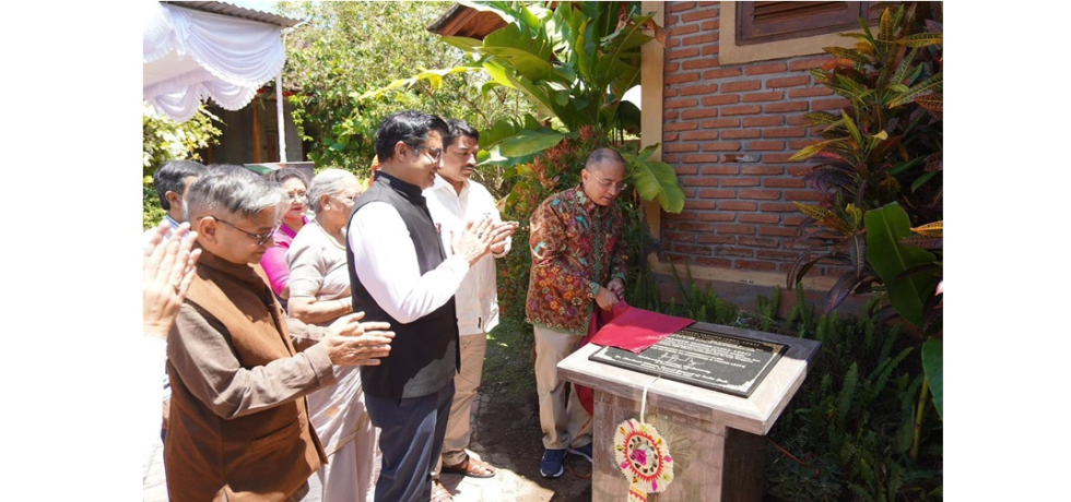 Inauguration of Rabindranath Tagore plaque in Munduk Village, Buleleng Regency